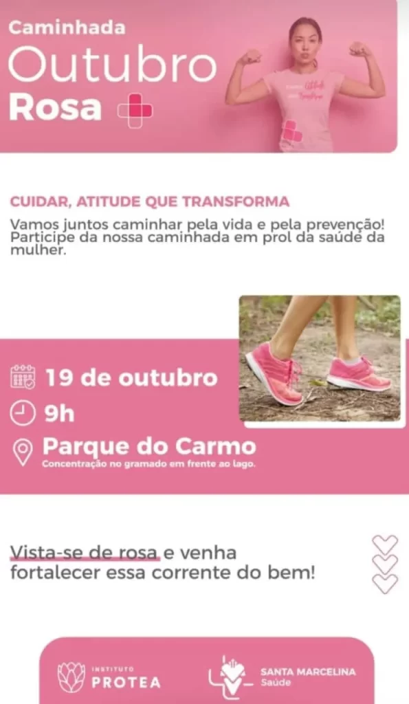 caminhada Outubro Rosa