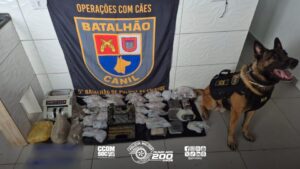 ções de cocaína, totalizando cerca de 5,4 quilos de drogas. Além dos entorpecent