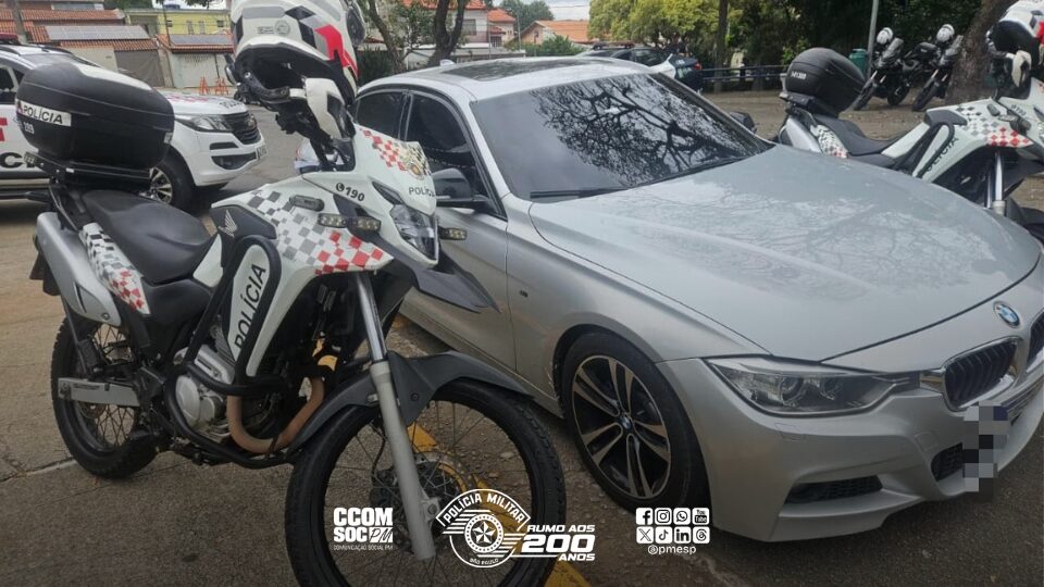 equipes da ROCAM resultou na recuperação de uma BMW com registro criminal . Na q