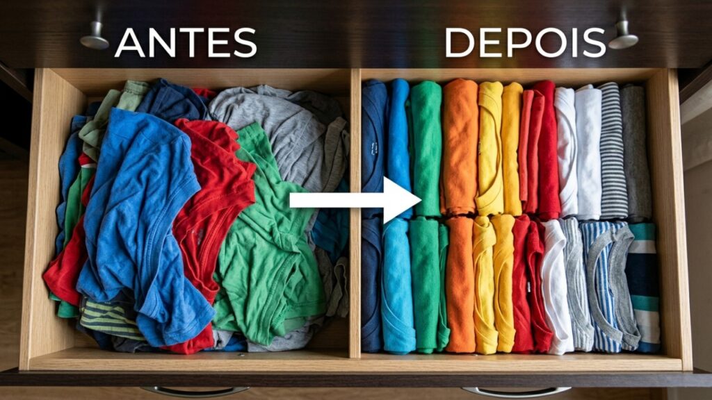 Manter apenas o que traz alegria simplifica a rotina e renova a energia da casa. – Imagem gerada por IA