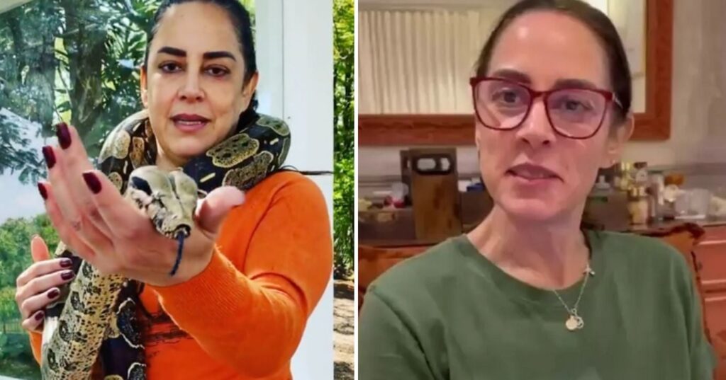 Silvia Abravanel perde cobra dentro de casa por meses e acha bicho em lugar surreal