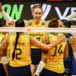 Brasil supera a Bélgica por 3 a 2 e mantém campanha perfeita na liderança da Liga Mundial