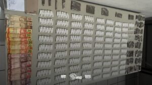 ções de entorpecentes e dinheiro proveniente da atividade criminosa. Durante uma