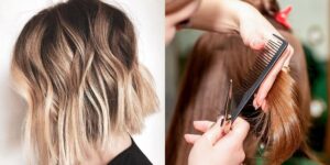 Corte em camadas valoriza o rosto e ainda permite estilizar o cabelo sem reduzir seu comprimento (Foto Reprodução/Montagem/Lennita/TV Foco/Canva/Pinterest)