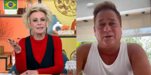 Ana Maria Braga questiona amizade com Leonardo ao vivo no Mais Você