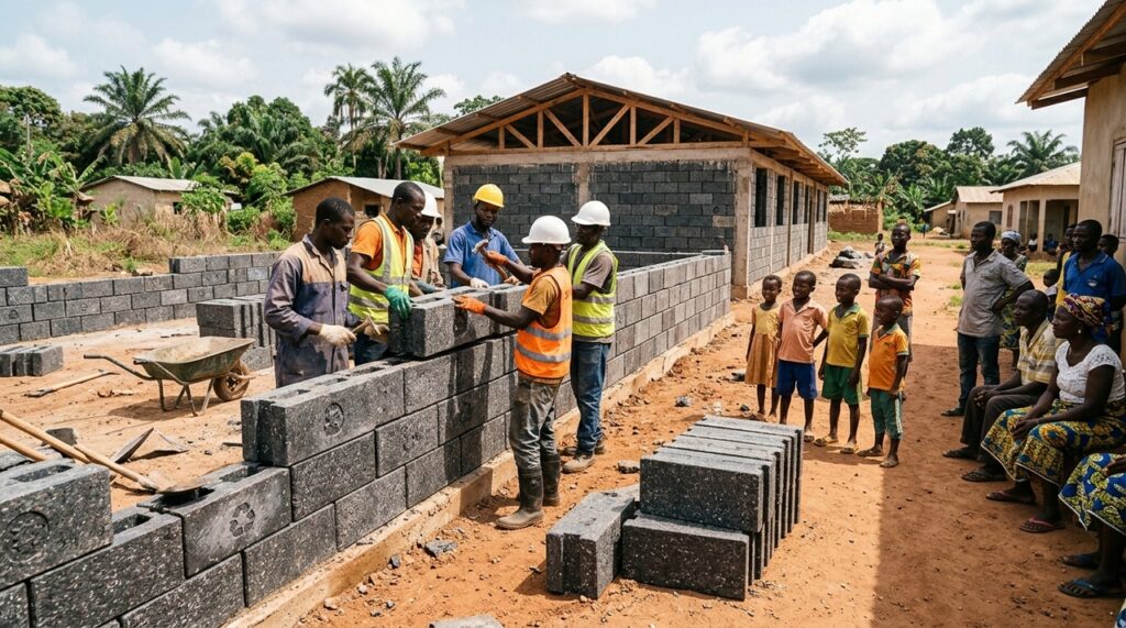 Costa do Marfim transforma lixo plástico em salas de aula com tecnologia inovadora