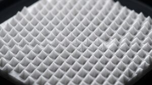 te dos materiais condutores. Ao esculpir pequenas elevações tridimensionais no ó
