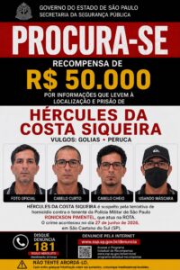 SSP. COMUNICAÇÃO SOCIAL PMESP O post Suspeito de atentado contra tenente da ROTA passa a integrar lista da Interpol apar