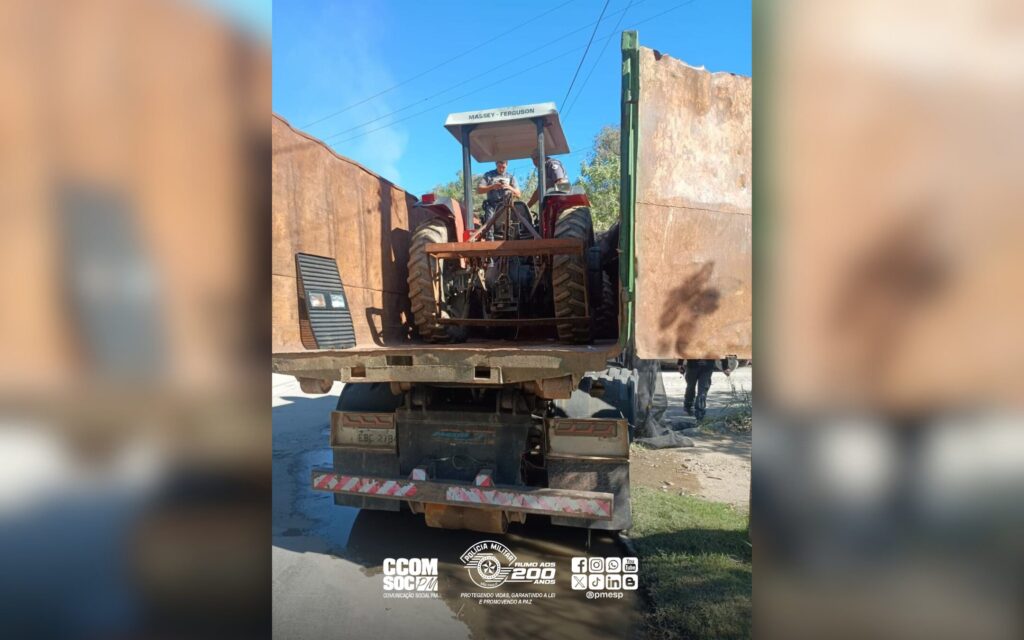 tado em um caminhão com destino a Sorocaba; motorista abandonou o veículo e fugi