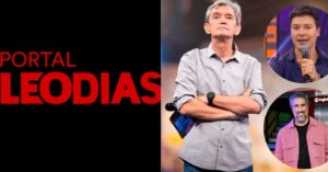 Logo do Portal Leo Dias, Marcos Mion, Rodrigo Faro e Serginho Groisman (Fotos: Reprodução / Leo Dias / Record / Globo / Montagem TV Foco)
