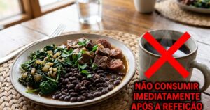 Compostos do café interagem com os minerais das refeições e aumentam o risco de anemia e enfraquecimento ósseo. – Imagem gerada por IA