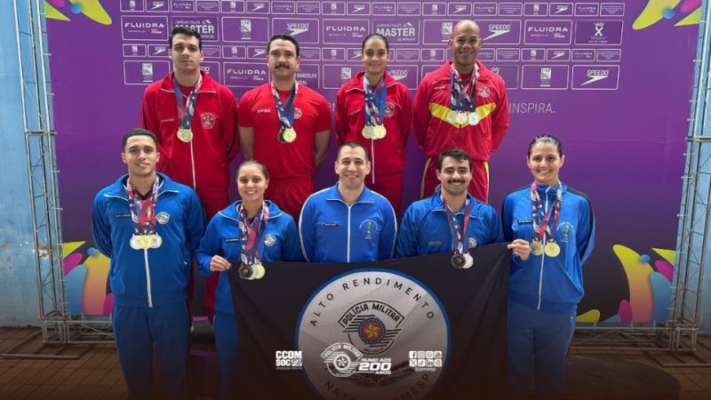 oito policiais militares encerrou a competição com 10 medalhas de ouro, seis de