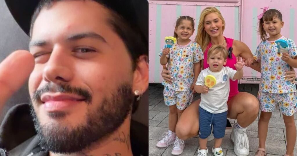 Zé Felipe explica semblante triste e fala sobre viagem dos filhos com Virginia Fonseca: "Calma…"