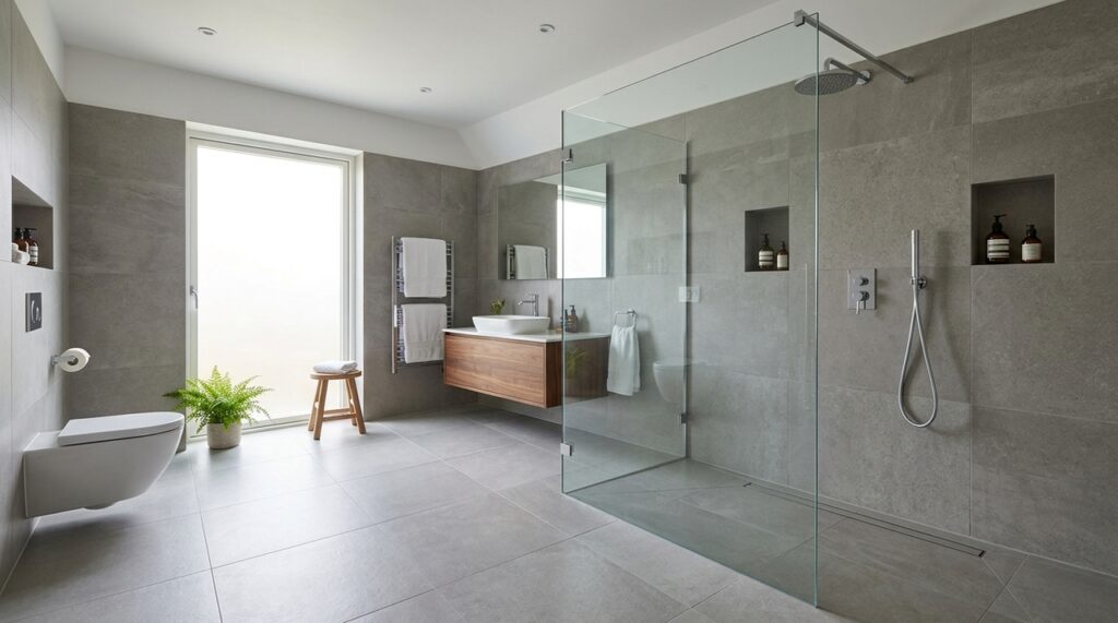 Ducha italiana ganha força em projetos de arquitetura e deve substituir bases de chuveiro
