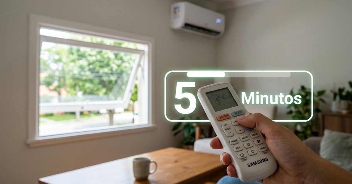 Ventilação eficiente: como abrir a janela por 5 minutos com ar condicionado ligado melhora o ar e economiza