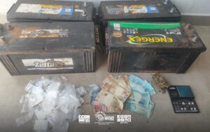 Santópolis do Aguapeí: prisão por tráfico de drogas e receptação de baterias de caminhão