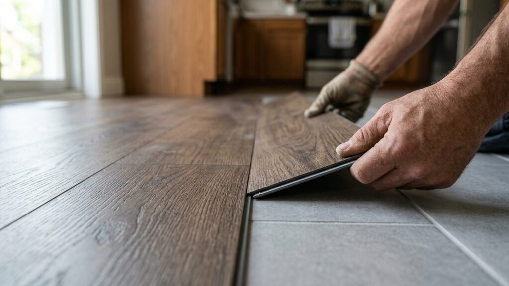 Reforma de cozinha sem obra: o piso vinílico se consolida como a tendência para 2026