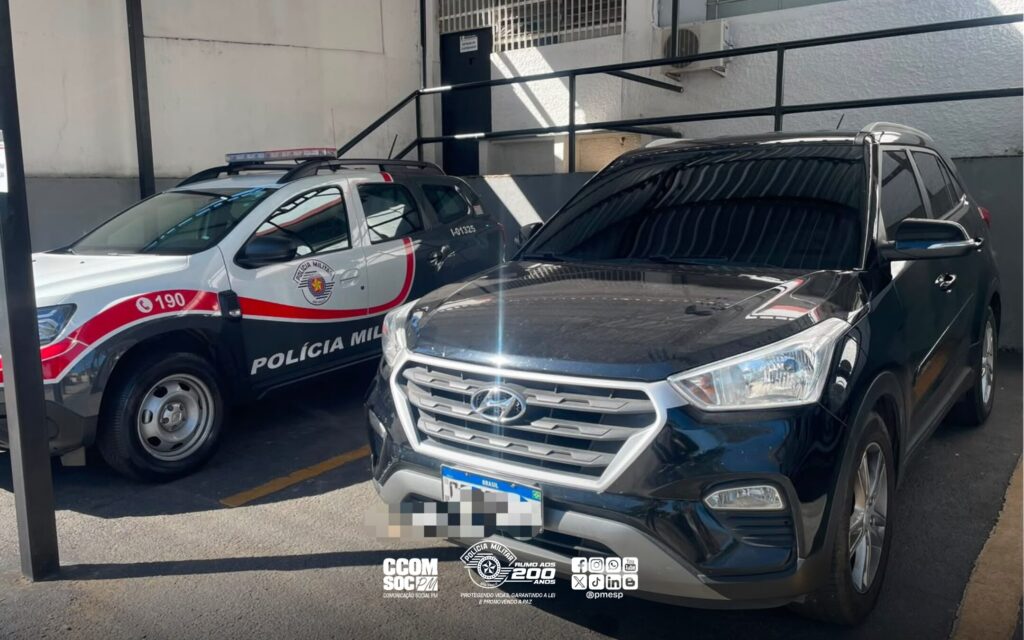 Polícia Militar intercepta veículo roubado no Rio de Janeiro em São José dos Campos
