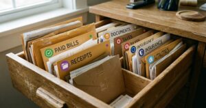 Organização inteligente: envelopes usados viram aliados essenciais para seus documentos