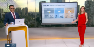 Clima instável em São Paulo gera reação bem-humorada no Bom Dia São Paulo