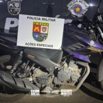 Motocicleta roubada é recuperada pelo BAEP poucas horas após crime em Presidente Prudente