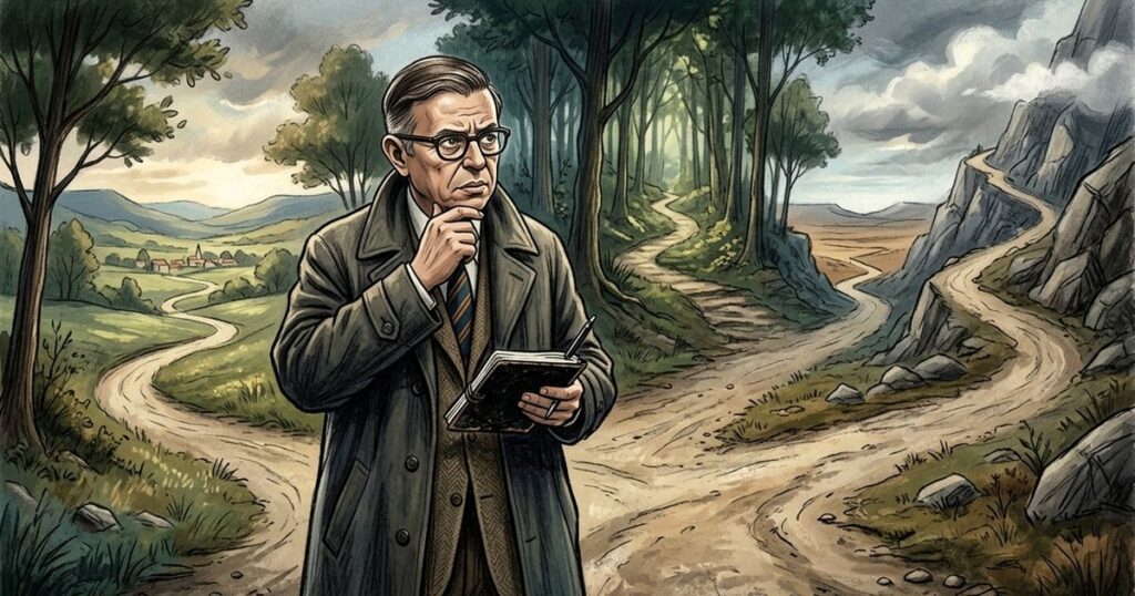 A condenação à liberdade: como o existencialismo de Sartre molda nossas escolhas