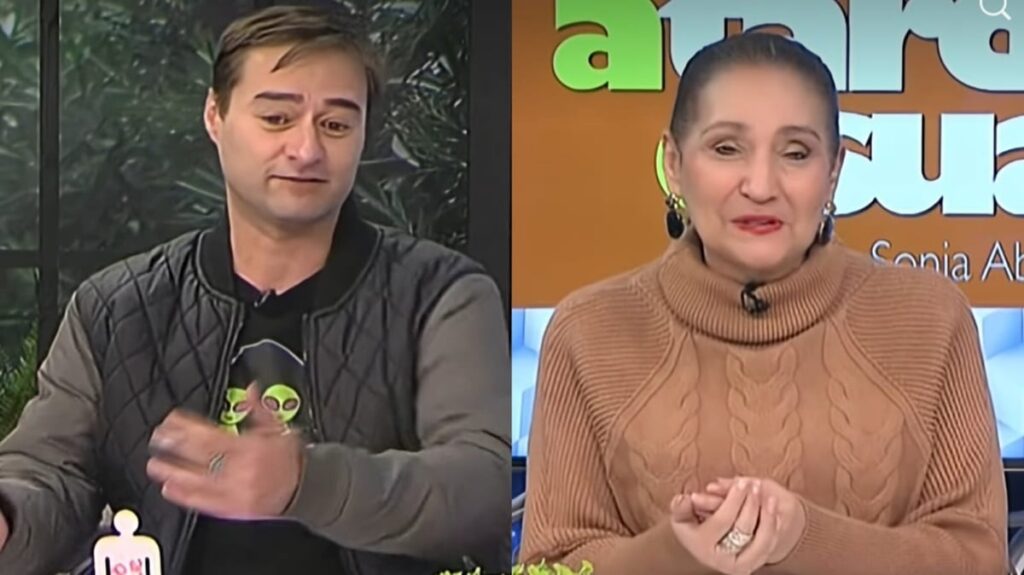 Brincadeira entre Lo-bianco e Sonia Abrão viraliza nas redes sociais