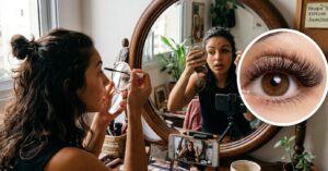 Cílios volumosos: o truque do espelho que maximiza o rímel comum para efeito boneca