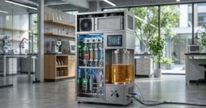 Tecnologia inovadora: máquina compacta produz gasolina sintética de ar e água