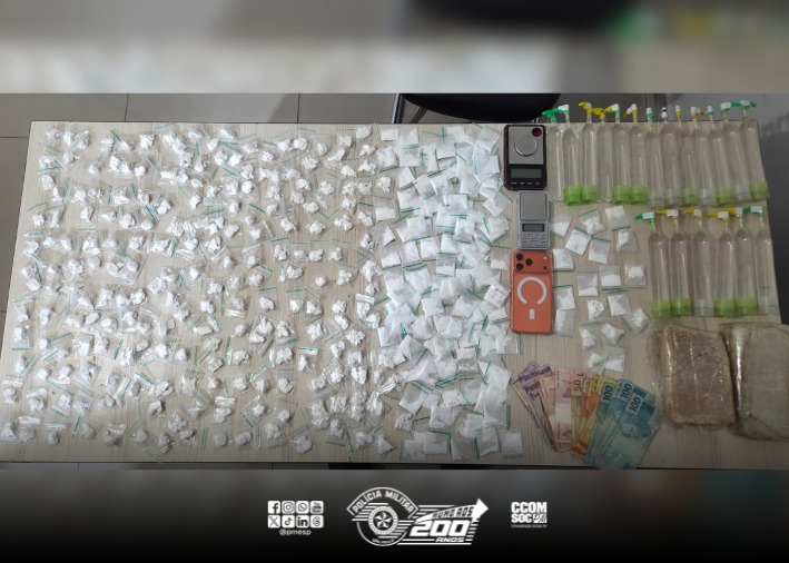 Apreensão de drogas em São José do Rio Preto resulta em prisão pelo BAEP