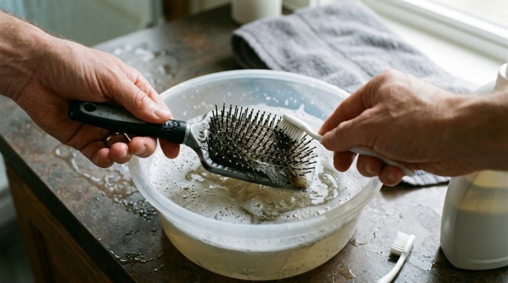 Limpeza de escova de cabelo – a importância para a saúde capilar e como realizar
