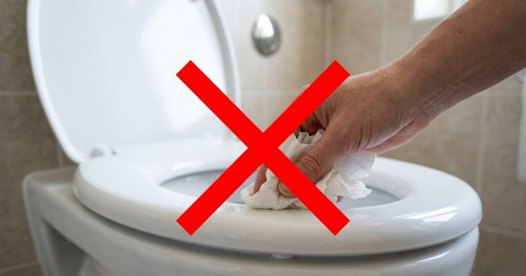 O erro comum na limpeza do assento sanitário que poucos conhecem