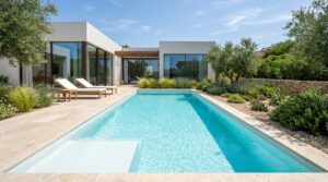 Piscinas brancas: a estética moderna e a importância do tratamento da água para a saúde