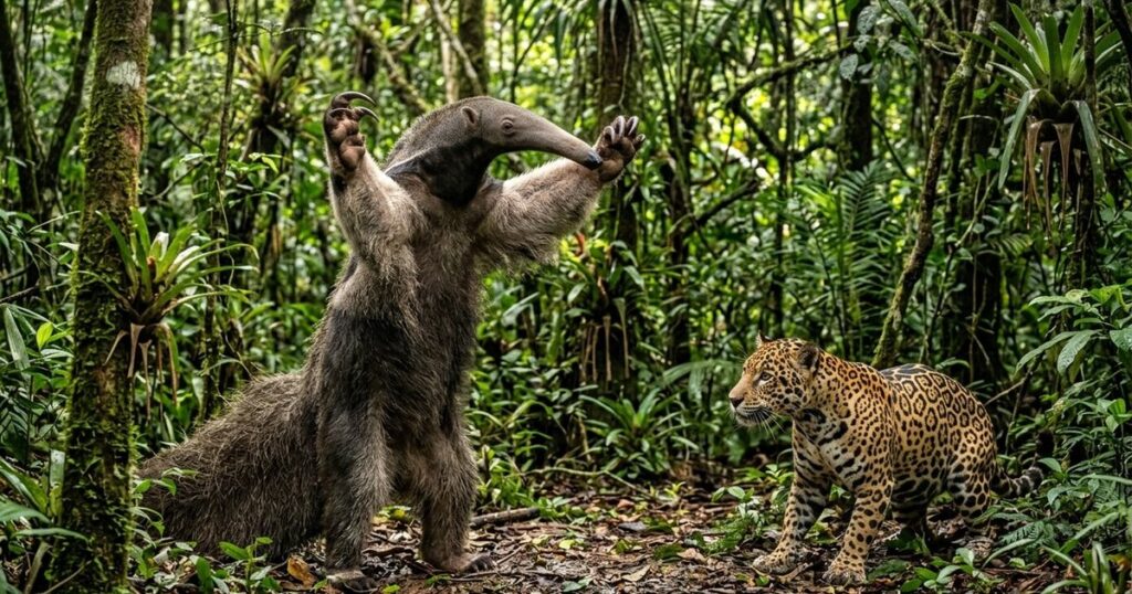 Tamanduá-bandeira: o gigante da Amazônia que pode ser fatal para onças-pintadas