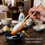 A arte do sushi: o segredo está no arroz e no peixe, não no excesso de shoyu