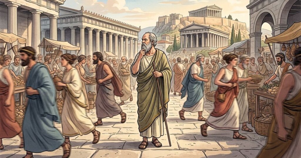 A filosofia de Sócrates e a importância de questionar as certezas do cotidiano