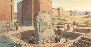 Arqueólogos resgatam monumento de 2.600 anos ligado ao rei Assurbanípal em Nínive