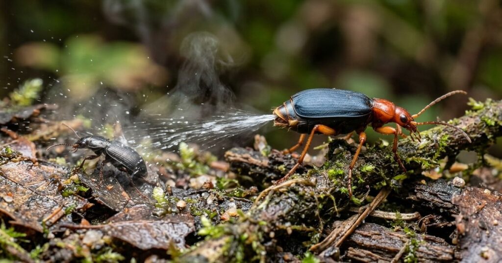 Besouro-bombardeiro: a arma química natural que desafia a biologia