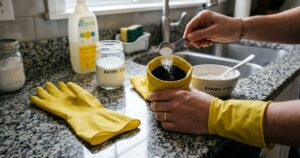 Bicarbonato nas luvas: o truque simples para eliminar o mau cheiro e umidade