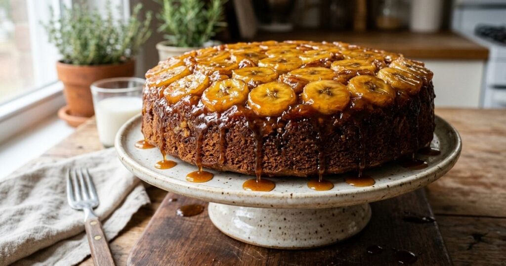 Bolo de banana caramelizado: a técnica que garante uma massa fofinha e irresistível