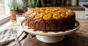 Bolo de banana caramelizado: a técnica que garante uma massa fofinha e irresistível