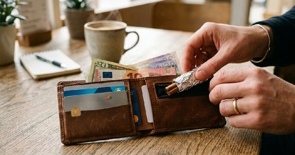 Canela na carteira: entenda o significado do ritual e a função do papel-alumínio
