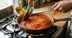 Cenoura no molho de tomate: o segredo para equilibrar a acidez sem usar açúcar