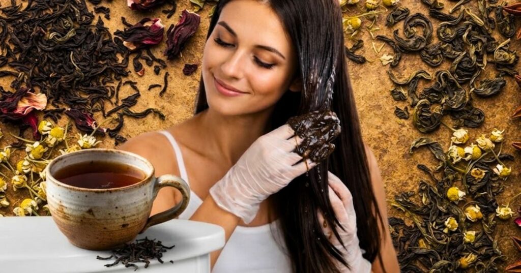 Chá preto: segredo natural para realçar o brilho espelhado em cabelos escuros
