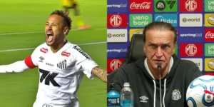 Cuca assume responsabilidade após derrota do Santos e explica ausência de Neymar