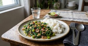 Culinária indiana valoriza folhas de abóbora em curry rápido e nutritivo