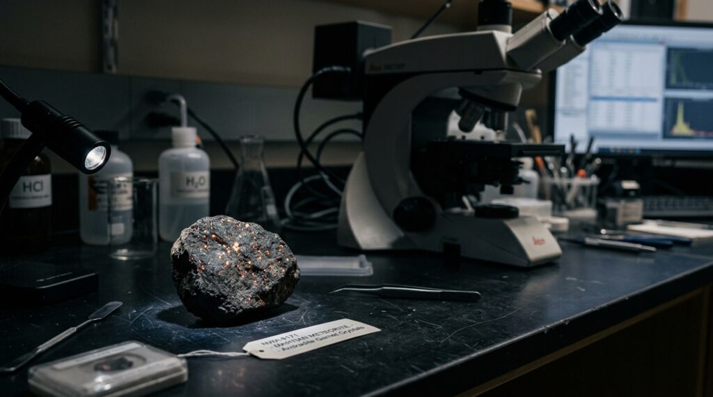 Descoberta de mineral raro em meteorito marciano desafia história geológica de Marte