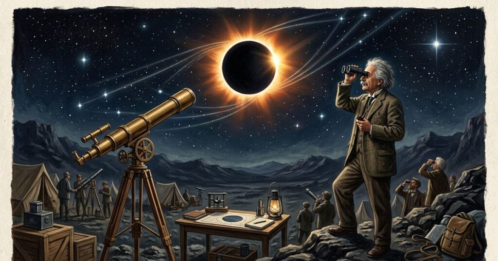 Eclipse solar de 12 de agosto: como a gravidade do Sol desvia a luz das estrelas e reafirma Einstein