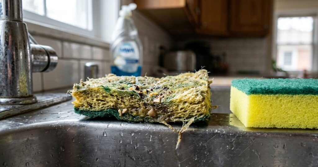 Esponja de cozinha: por que o prazo de troca semanal é essencial para a sua saúde
