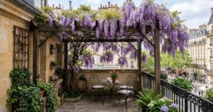 Glicínia: a trepadeira dos jardins ingleses que encanta e resiste em pérgolas urbanas